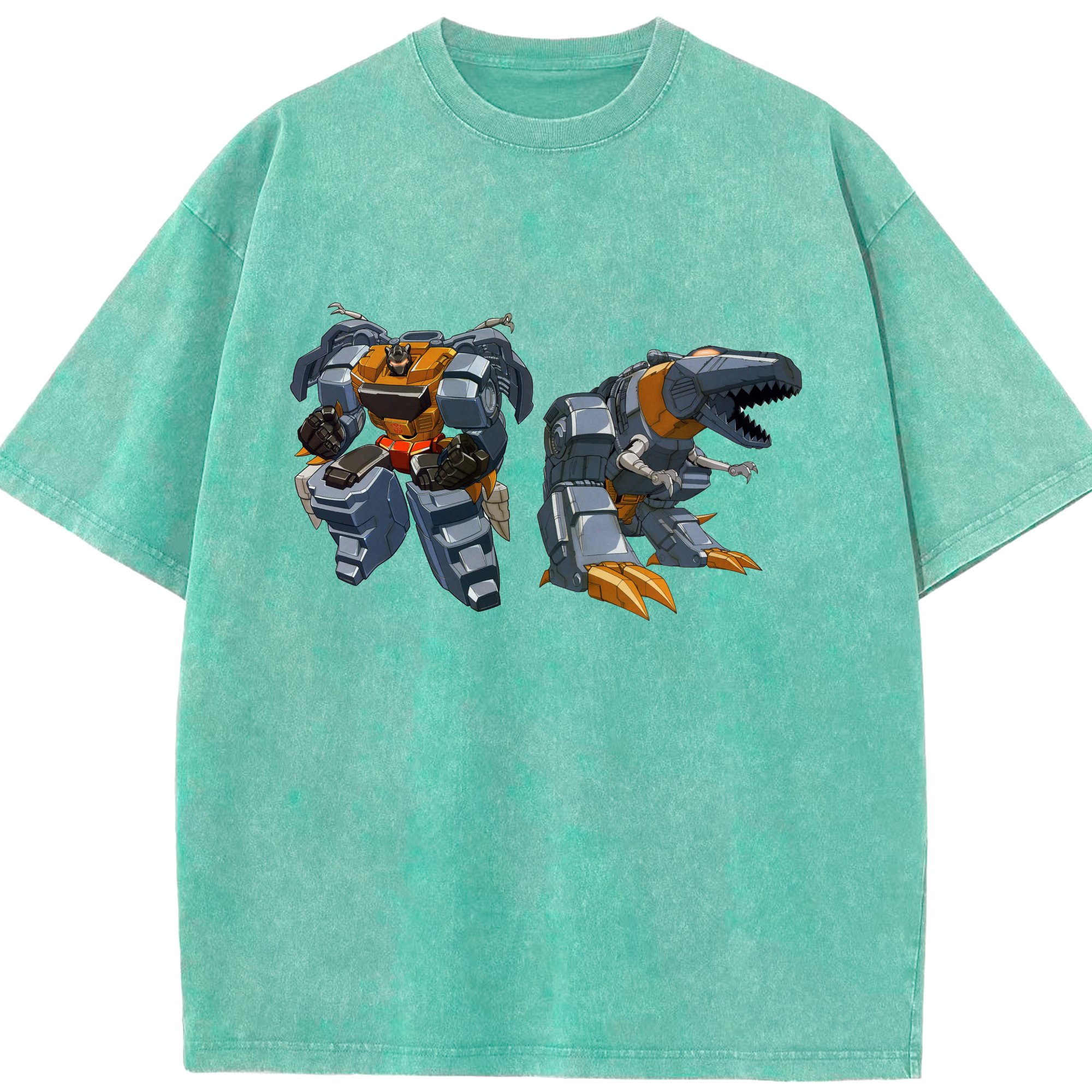（画像用）  綿100% ヴィンテージ風 半袖Tシャツ（フロントプリント）